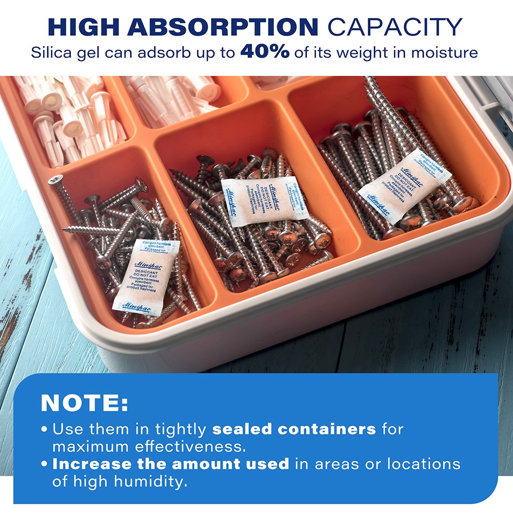 300 Packs 0.5 Gram Silica Gel Packets Desiccant Beads Dryer Moisture Absorber