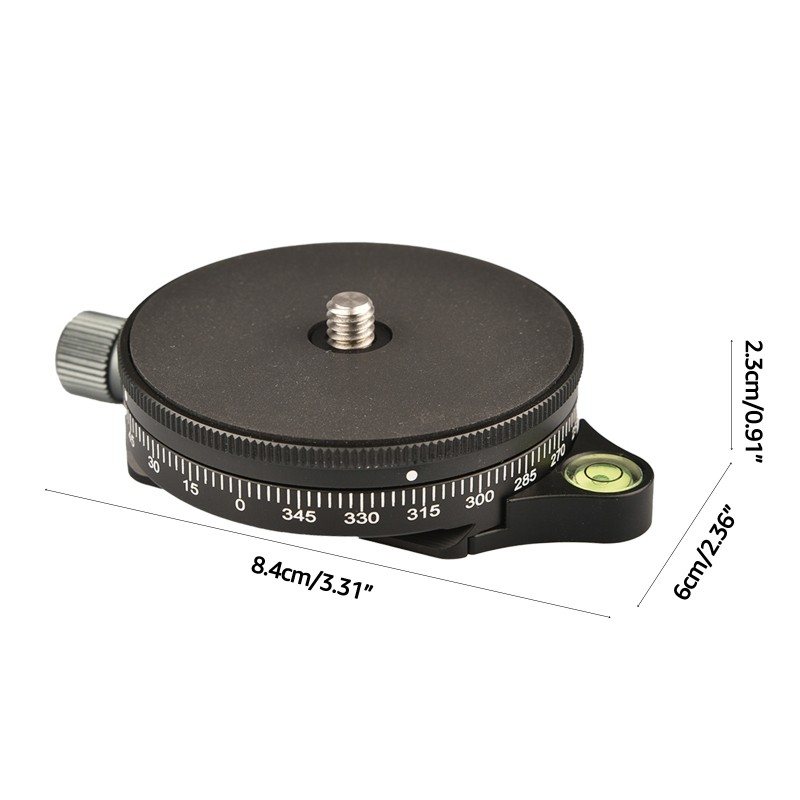 LP-60 Camera Panoramic Panning Base with Arca-swiss Type Plate with Bubble Level