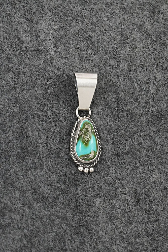Turquoise & Sterling Silver Pendant - Rosemary Saunders