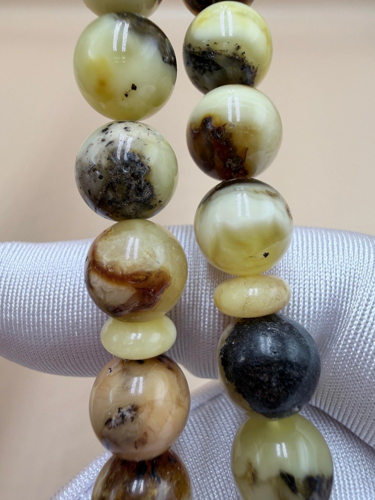 مسباح كهرمان بلطيقي أُوريو حر Natural Baltic Amber Misbaha (Oreo)