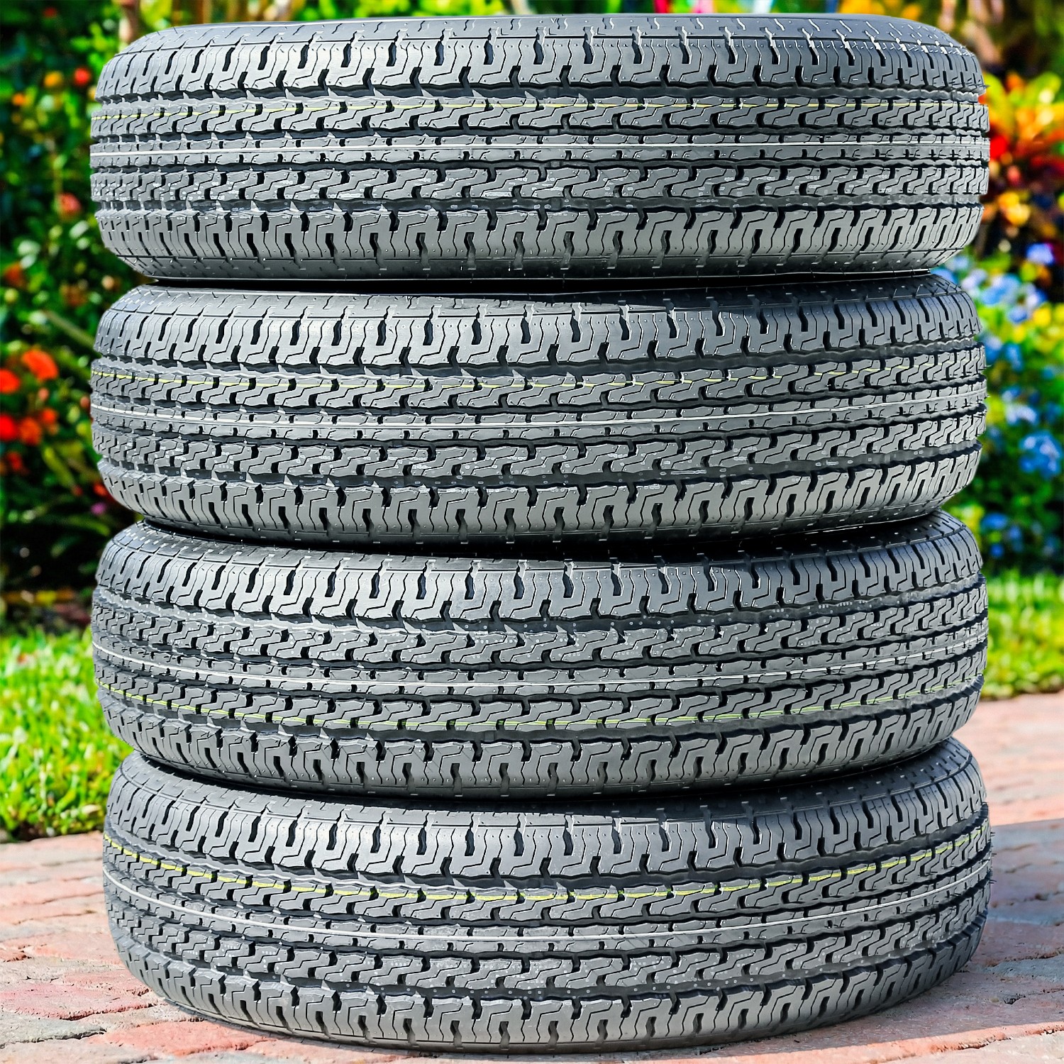 4 Tires Atturo ST300 Steel Belted ST 225/75R15 Load E 10 Ply Trailer
