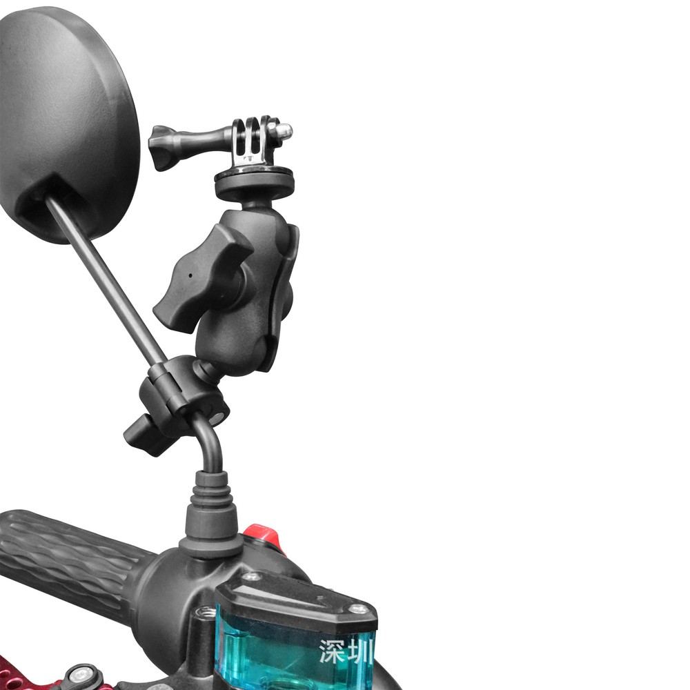 Motorcycle Bracket Camera Mobile Fixed Base 25MM Ball Head Rearview Mirror Base