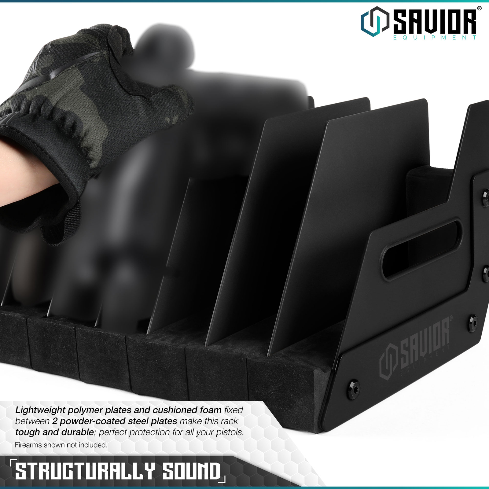 [SAVIOR]4-12 Gun Pistol Rack Revolver Handgun Storage Gun Safe Organizer Display