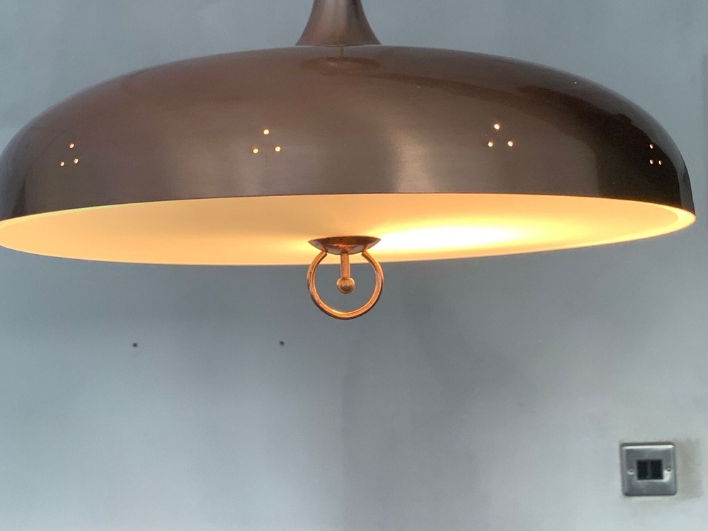 1960s Rise And Fall Copper Lamp
