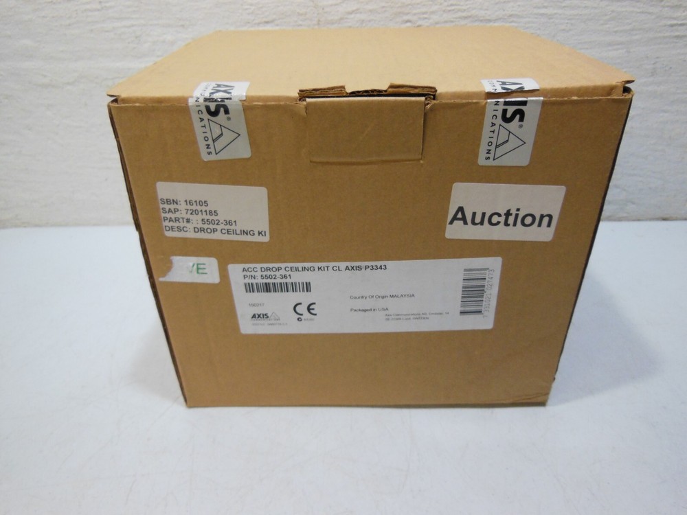 Axis P3343 Drop Ceiling Dome Kit for Security Camera 5502-361 - New