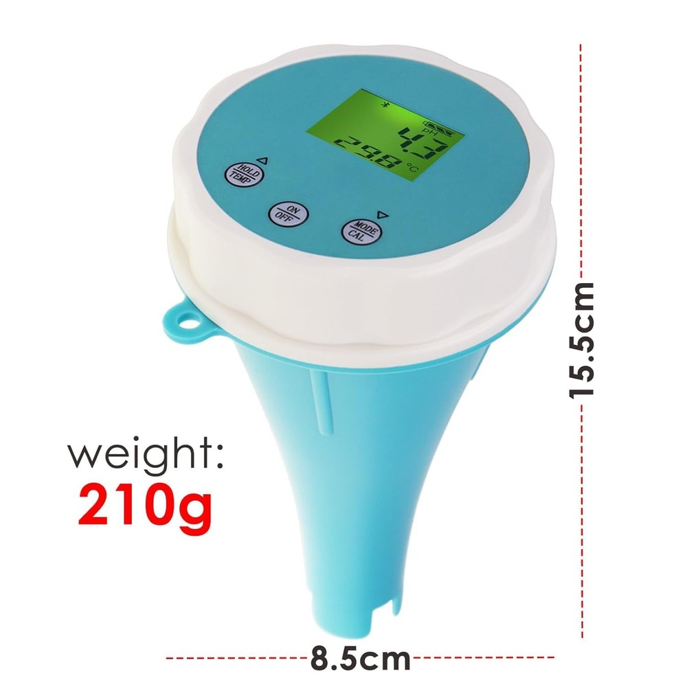 6-in-1 Wireless Water Quality Tester Bluetooth Floating Quality...