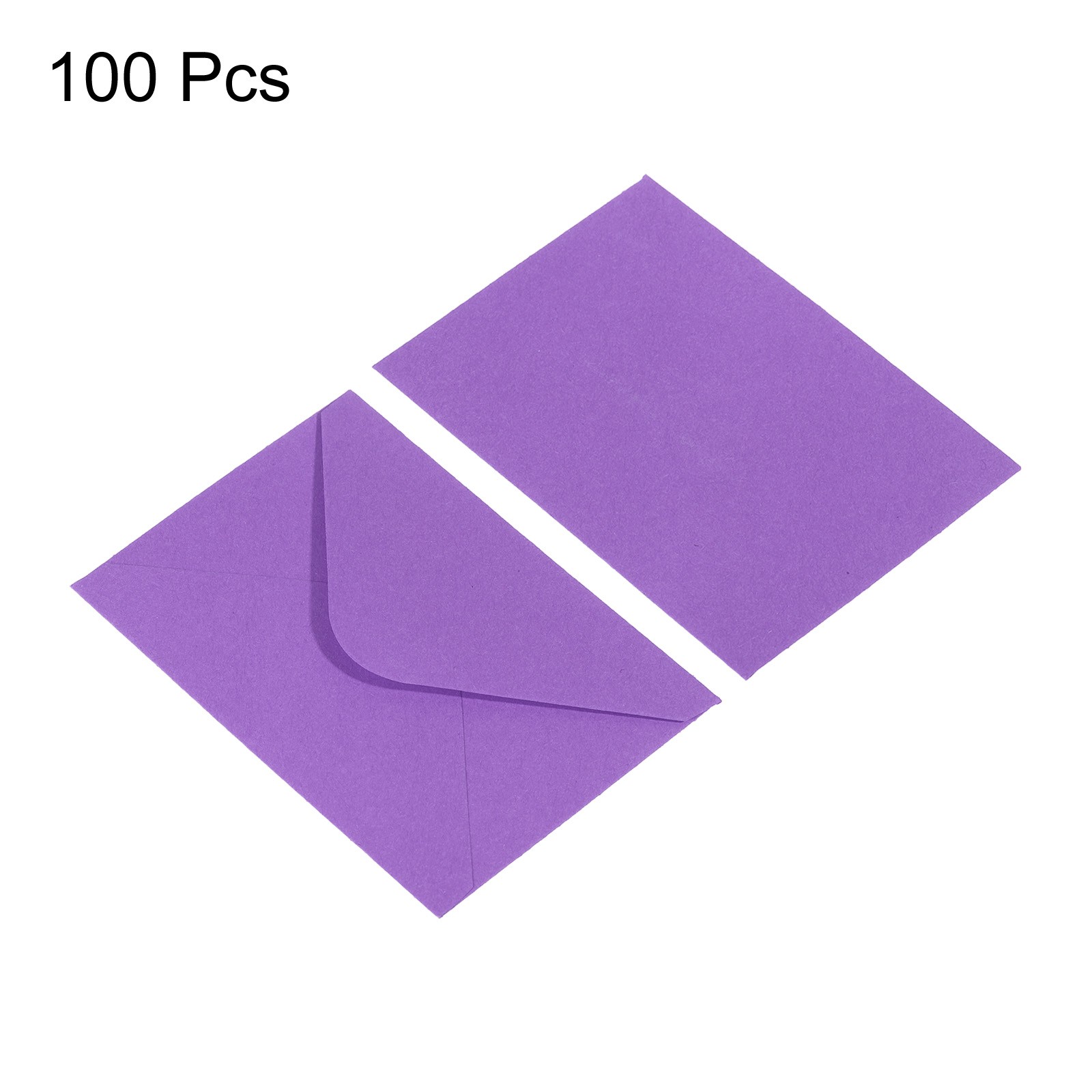 100Pcs Mini Envelopes Tiny Pockets Card Business Card Envelope Purple
