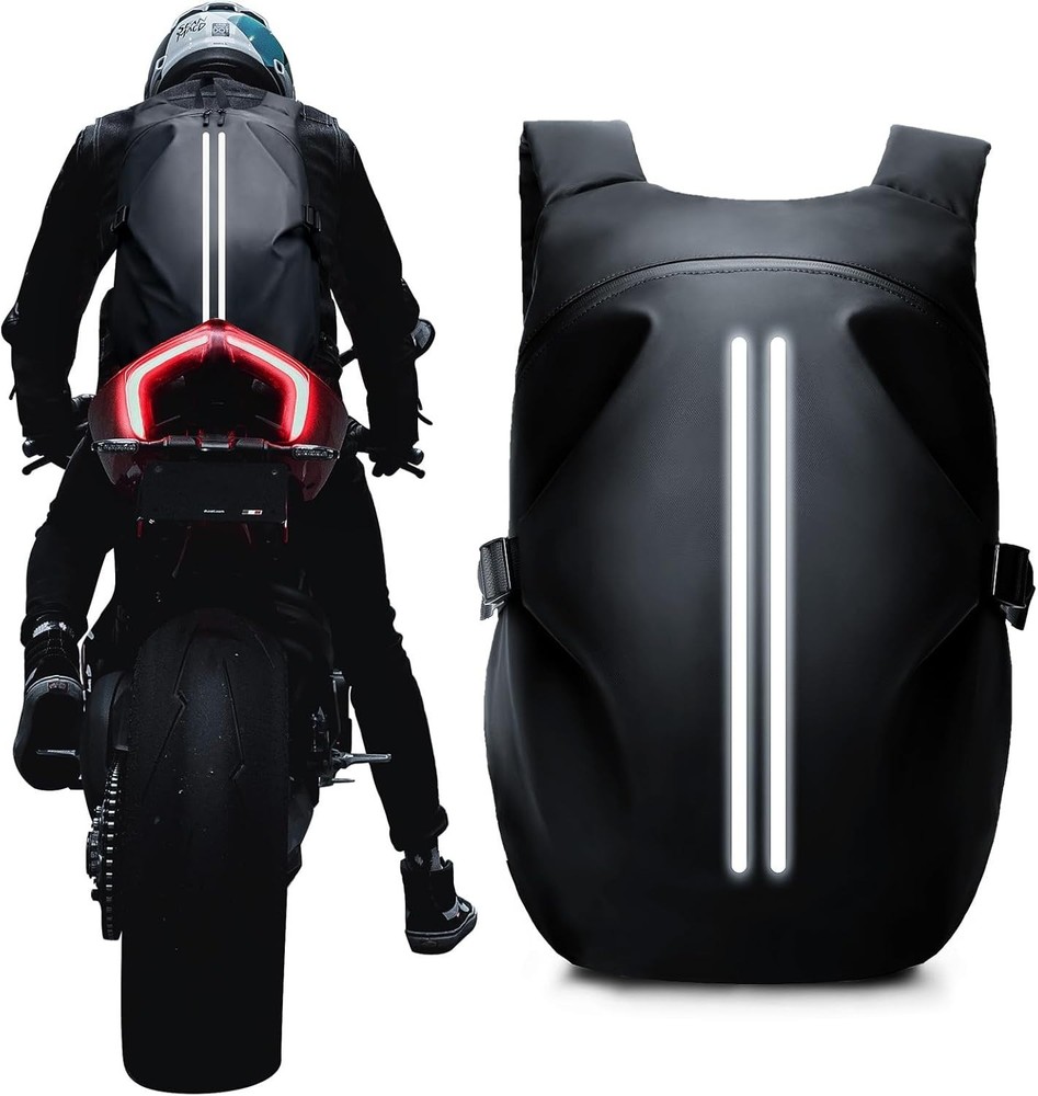 Spacious Waterproof Riding Bag - Versatile Backpack for Motorcycle Adventures