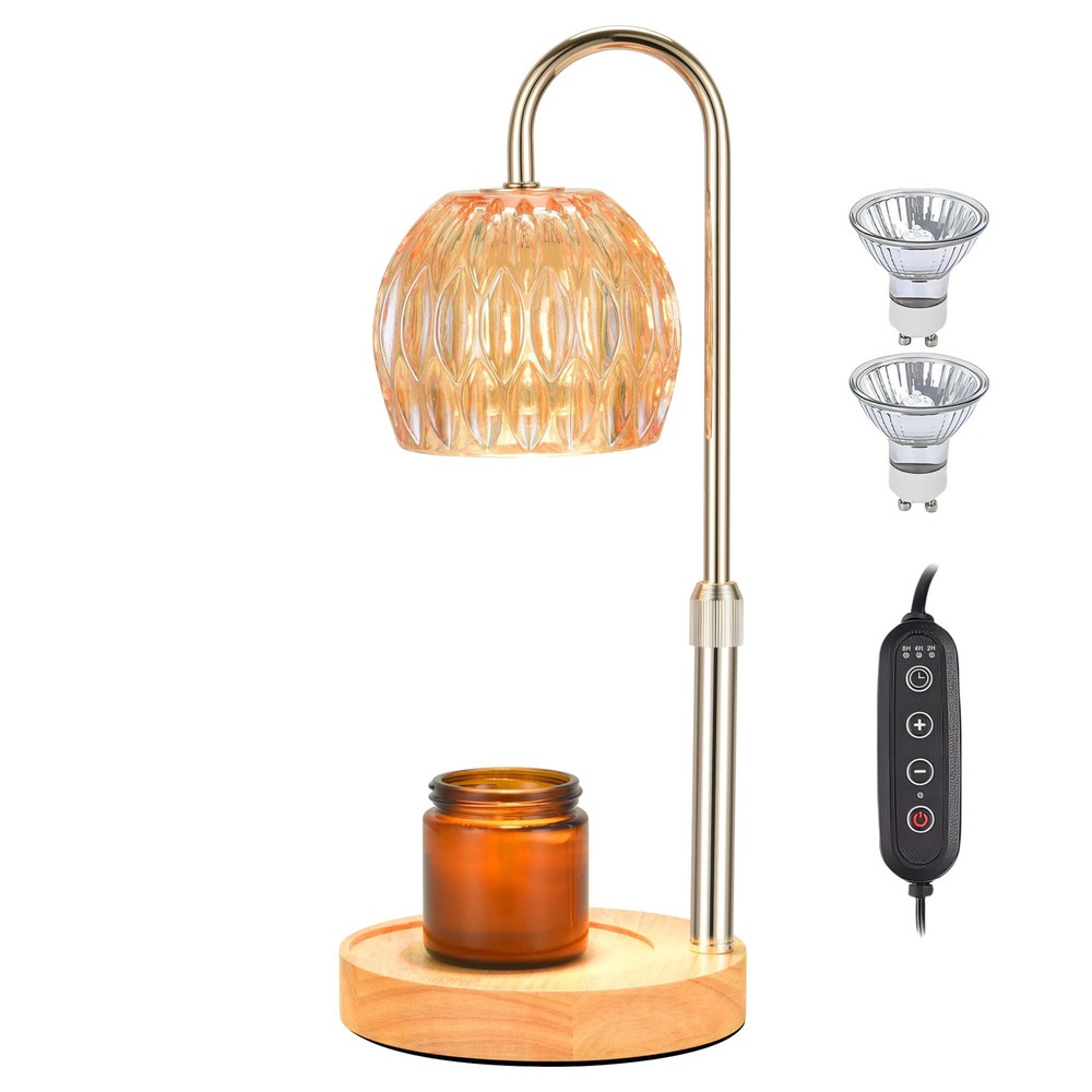 Candle Warmer Lamp with Timer, Adjustable Height Dimmable Candle Warmer,Compa...