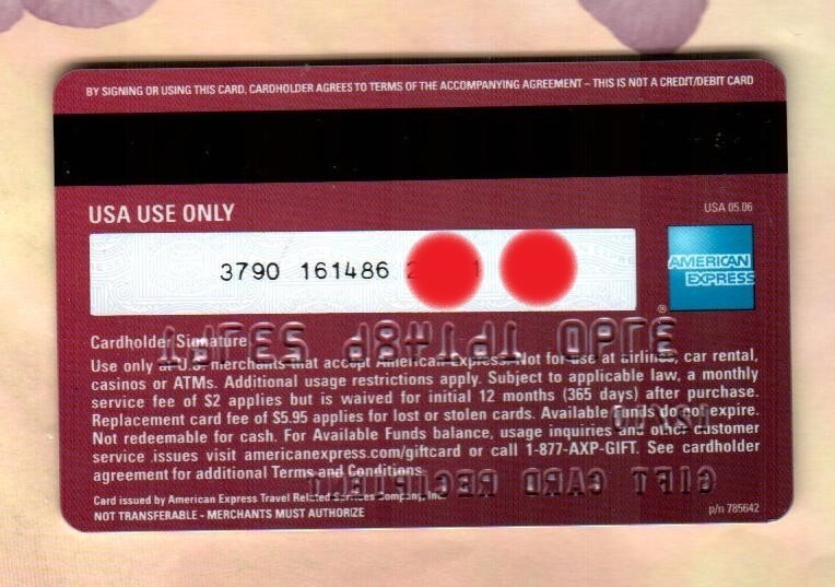 AMERICAN EXP. Dining Room Setting ( 2006 ) Gift Card ( $0 - NO VALUE )