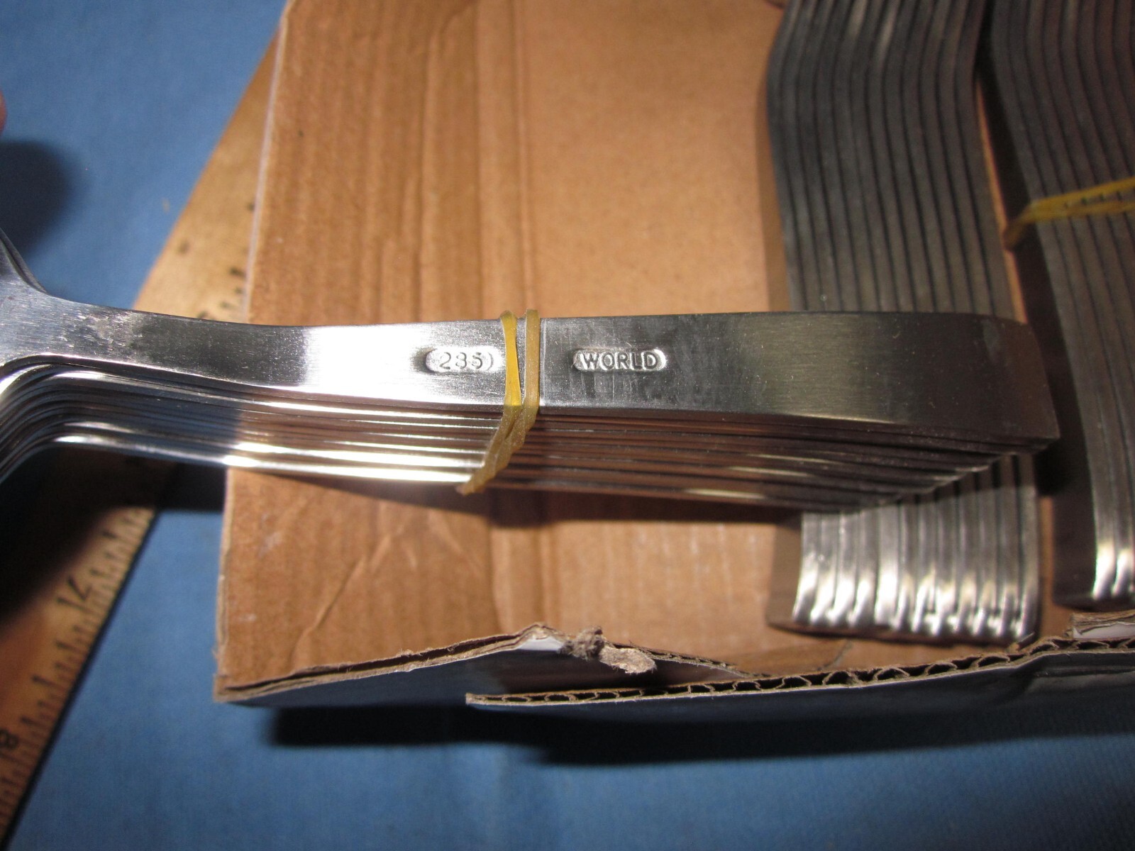 a Box of 36 World Tableware 858016 New Charm Bouillon Spoons