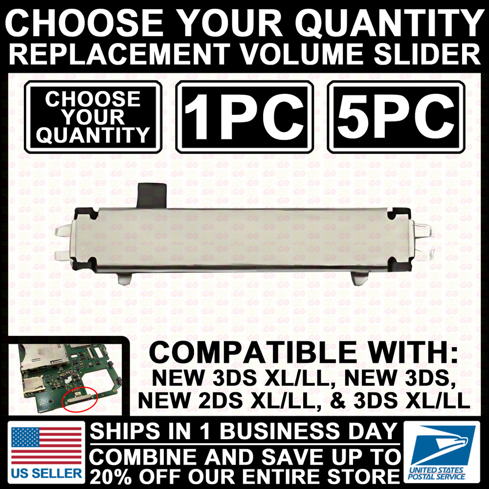 Volume Slider Switch For New/3DS/2DS/XL/LL Console Model Flex Cable Replacement
