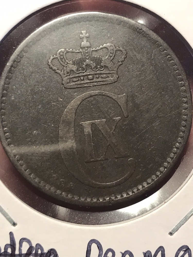 1884 Denmark 5 Ore KM #794.1