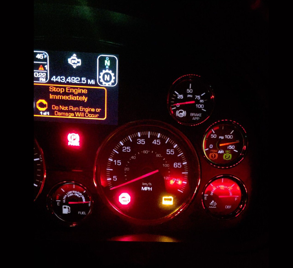 Kenworth Peterbilt Volvo VNL 3 pin coolant level sensor bypass "stop engine" FIX