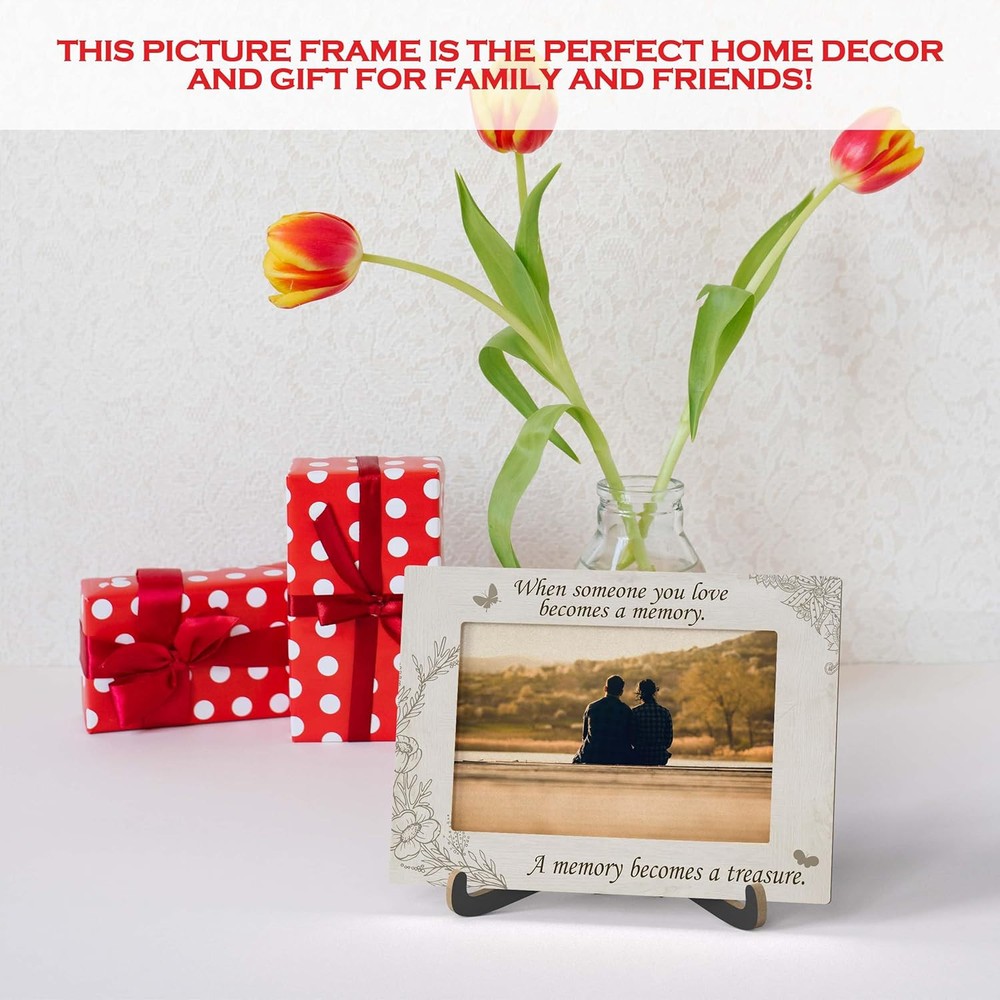 Memorial Photo Frame - When Someone You Love Becomes a Memory Rustic