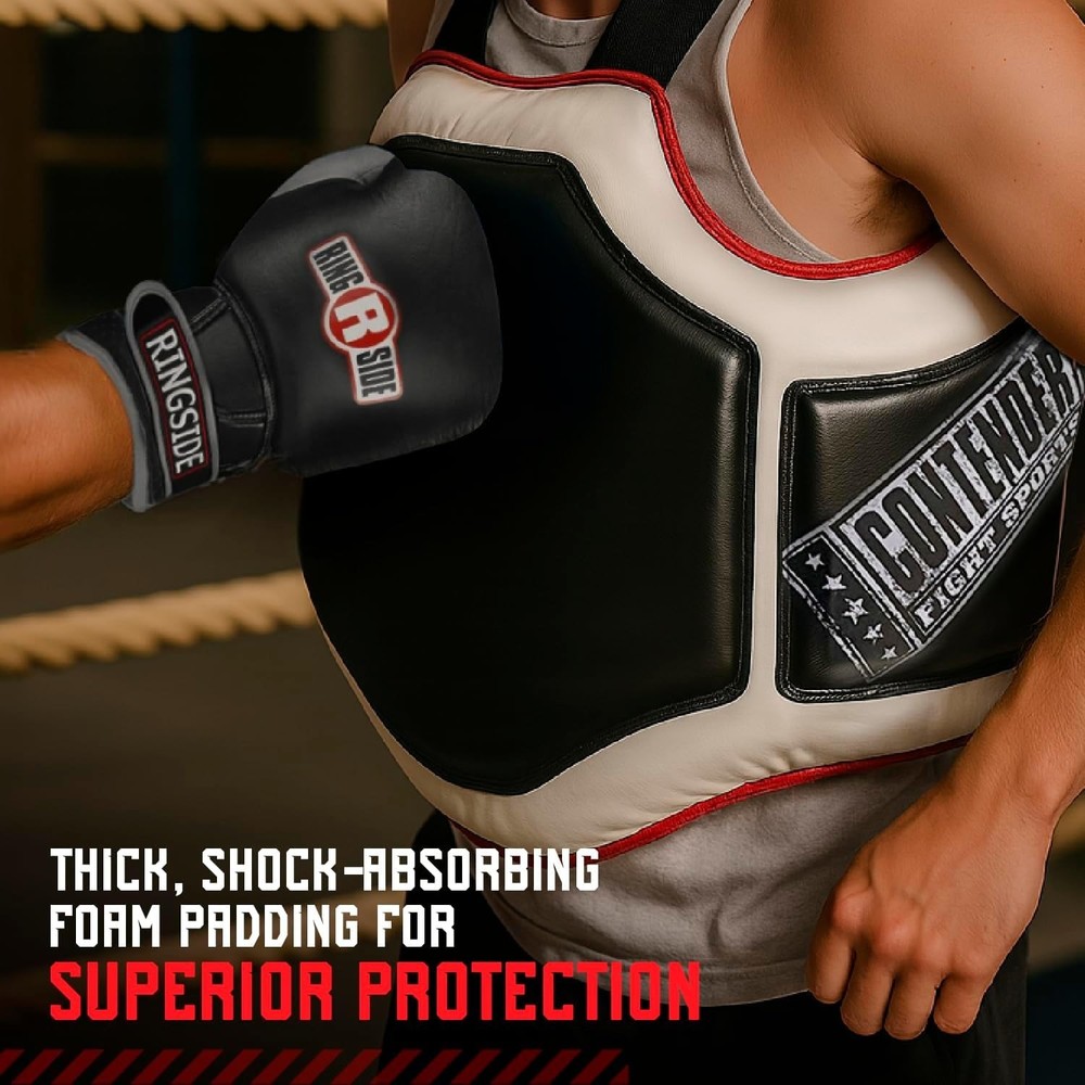 Heavy Hitter Boxing Body Protector PBP Black/White