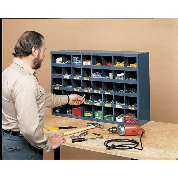 Durham Mfg 363-95 Pigeonhole Bin Unit, 72 Bins, 33-3/4 X 12 X 42 In.