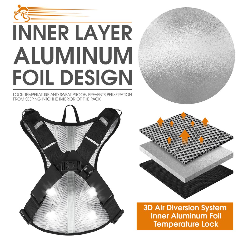 10L/20L Hydration Pack Lightweight Running Hiking Backpack with 2L Water Bladder