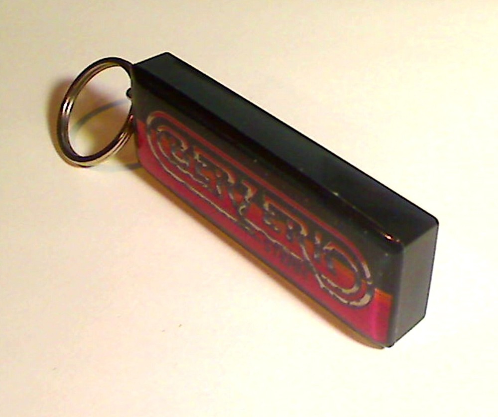 Berzerk Arcade Marquee Coin Door accessory Keychain