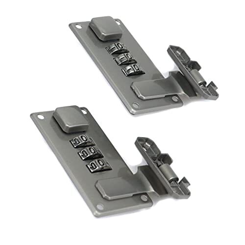 2 Pcs Tool Box Hasp Luggage Combination Lock Briefcase Replacement Lock