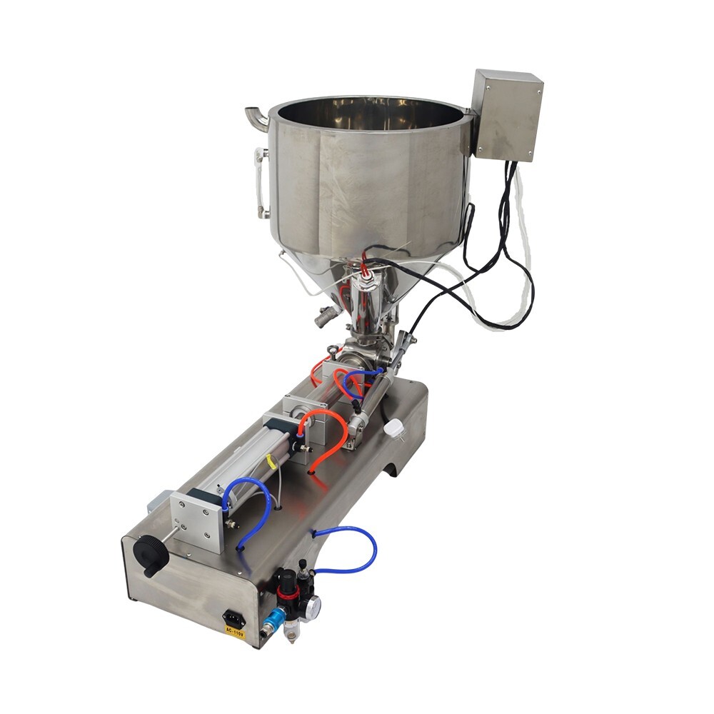 30-300ml Paste liquid Heating Filling Machine Single Head with Heater 110V