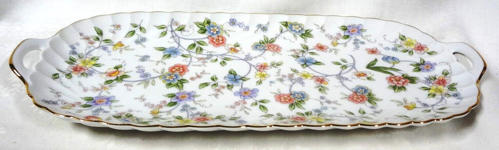 1996-2006 ANDREA by SADEK - CORONA PATTERN large 14" BREAD TRAY/SERVER - MINT