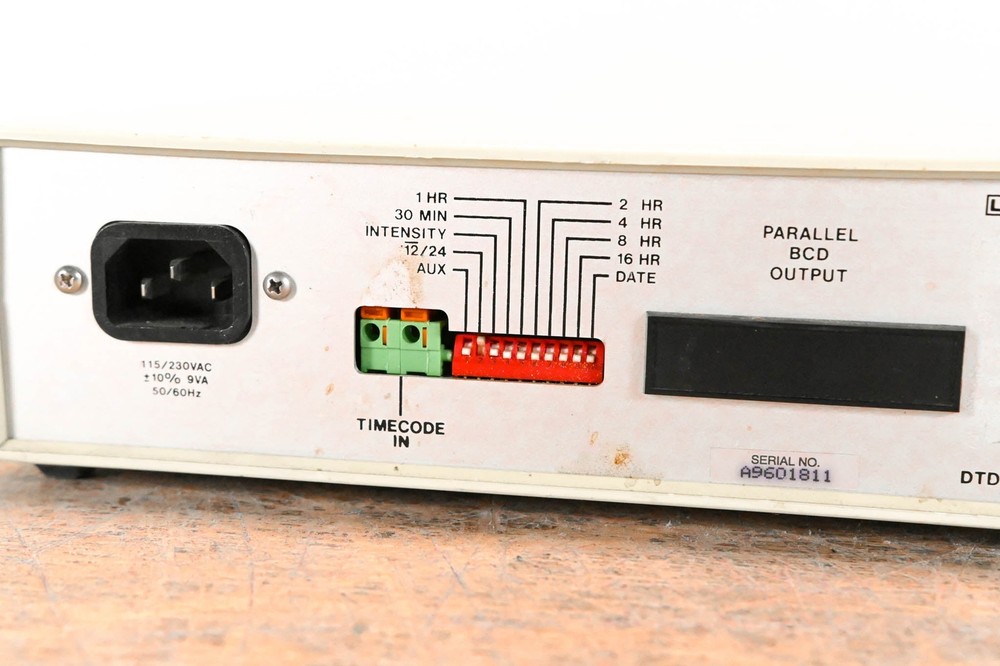 Leitch DTD-5210 Timecode Device Digital LED Display CG007KS