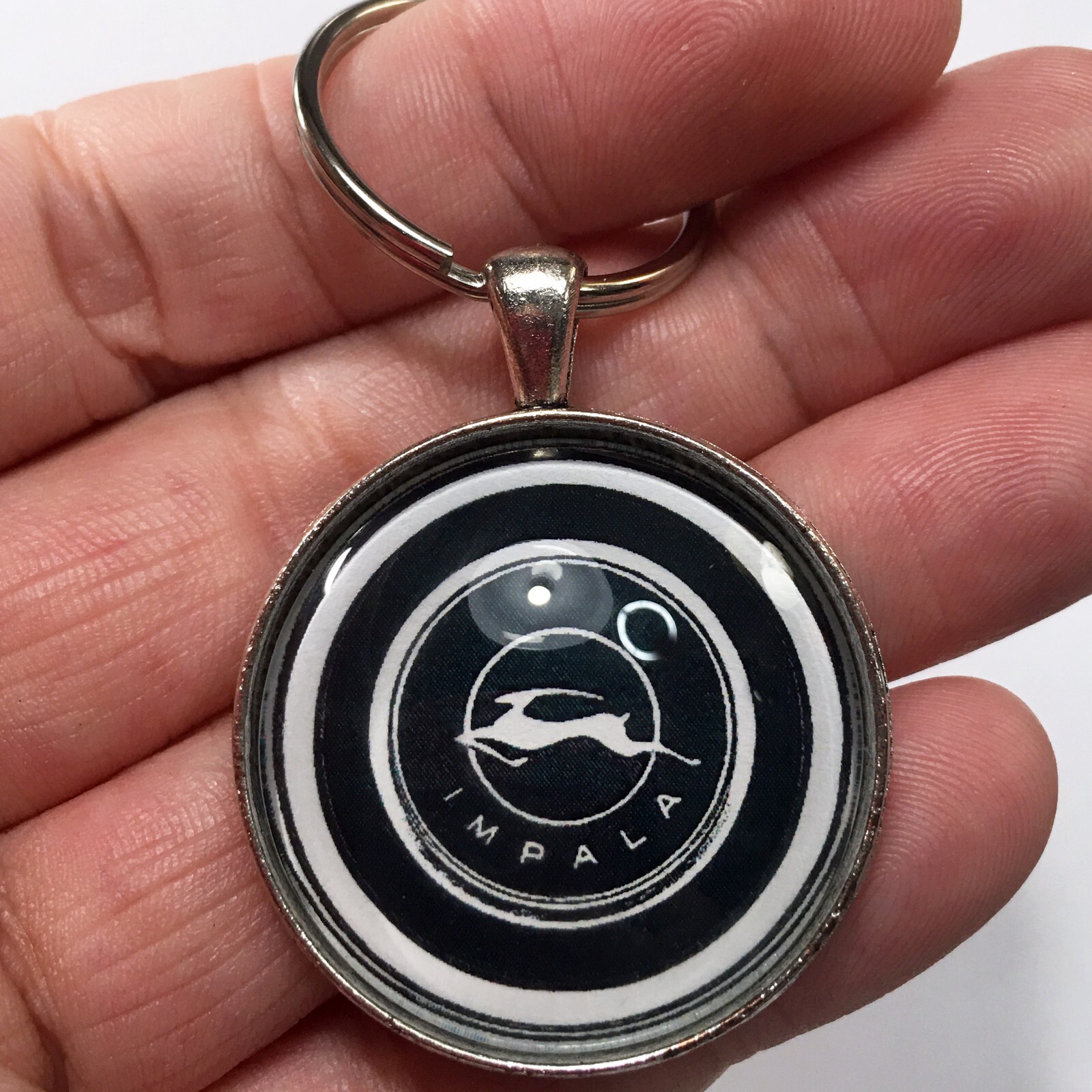 Chevrolet 60's Impala Horn Cap Emblem Badge Logo Reproduction Keychain.
