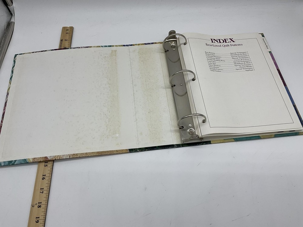 Best-Loved Quilt Patterns Binder Oxmoor House Quilting Pattern Book 3-Ring