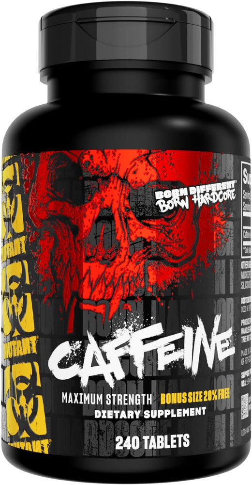 Caffeine Pills – Pharmaceutical-Grade Pure Caffeine Supplement for Boosting E...