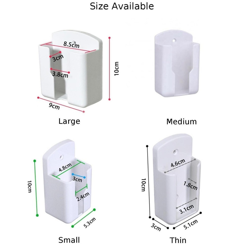 Space Efficient Wall Mounted Holder for AC Remotes Easy Installation and Access