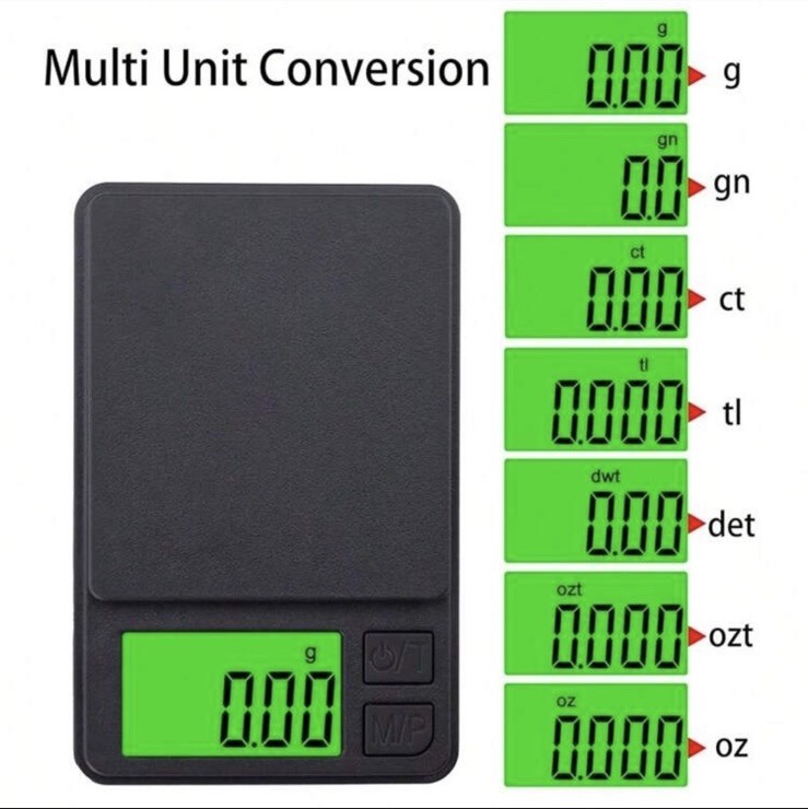 Digital Kitchen Scale High Precision Backlit Display Multi Unit Protective Cover