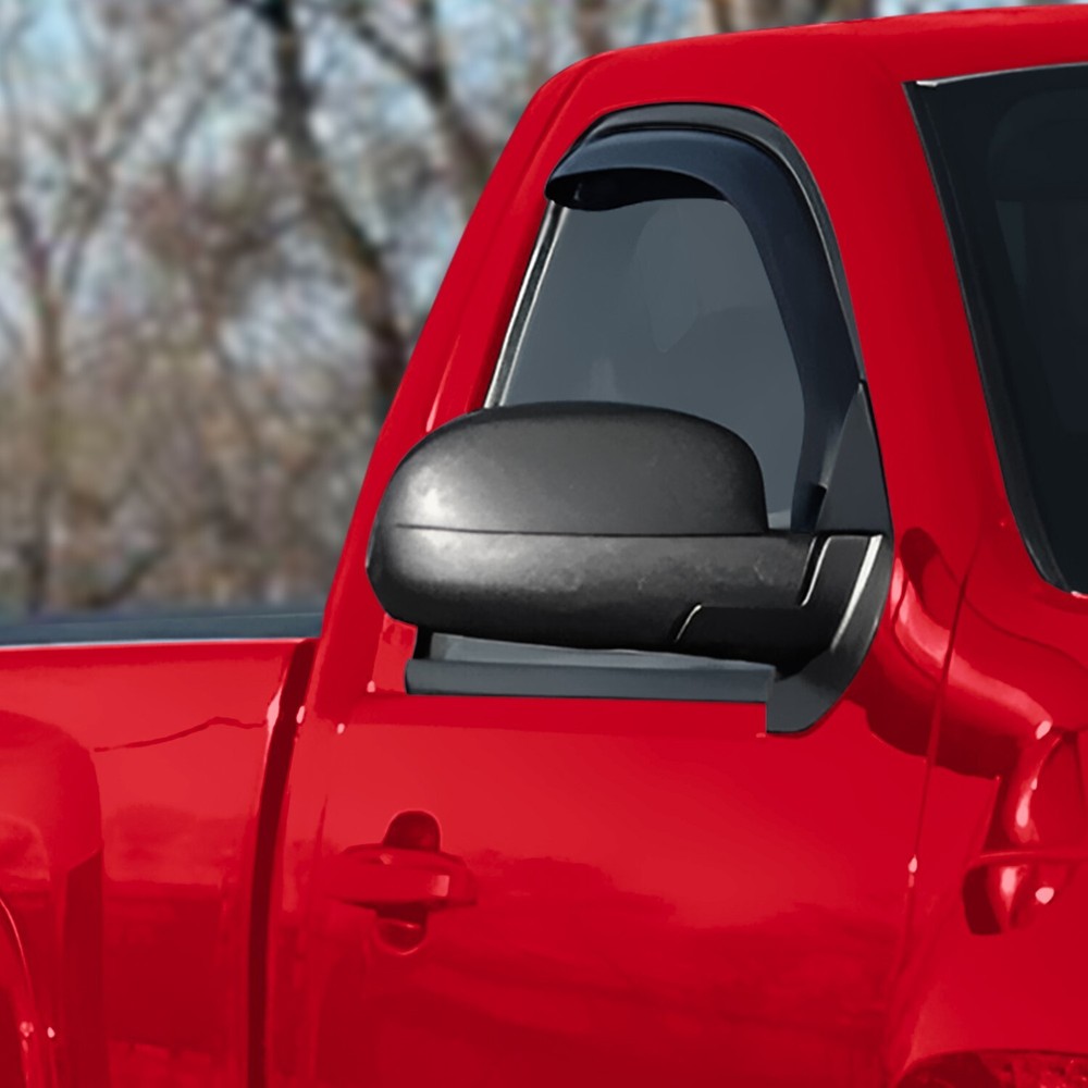Sun Rain Visors Wind Rain Guards for 2007-2013 Chevy Silverado Regular Cab