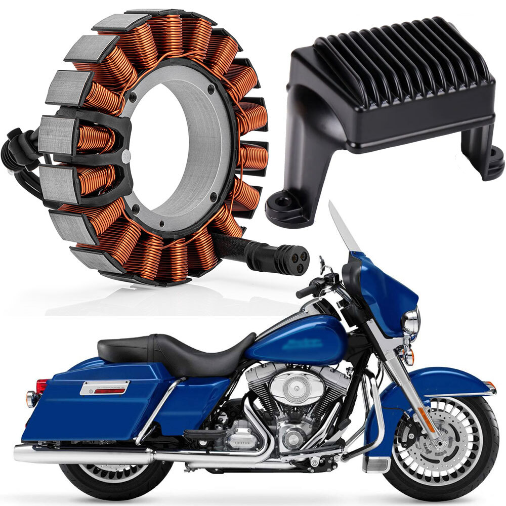 New Stator + Voltage Regulator Rectifier For Harley Electra Glide FLHT 2006-2008