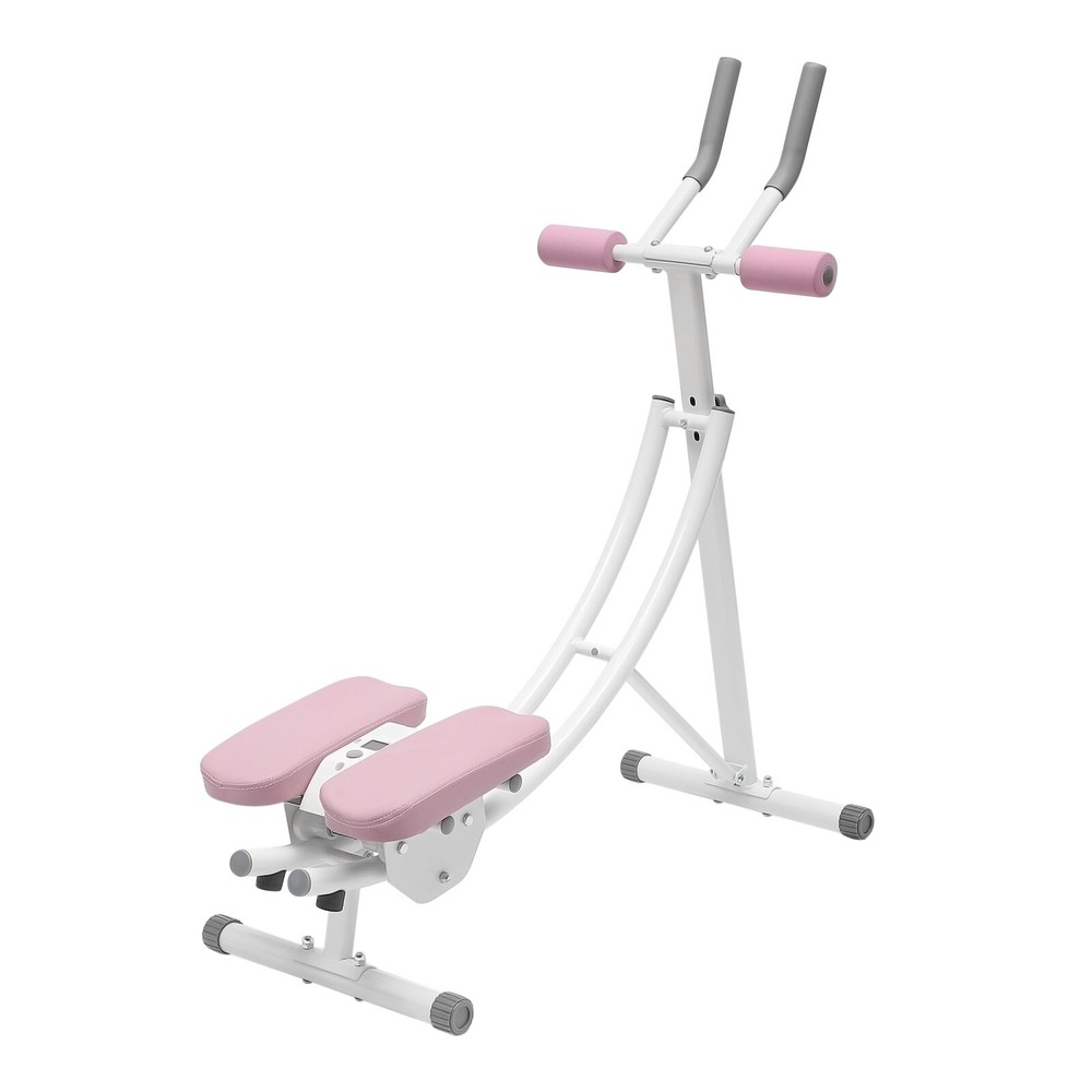 Foldable AB Machine AB Cruncher Abdominal Workout Sit Up Bench Core Toner Shaper