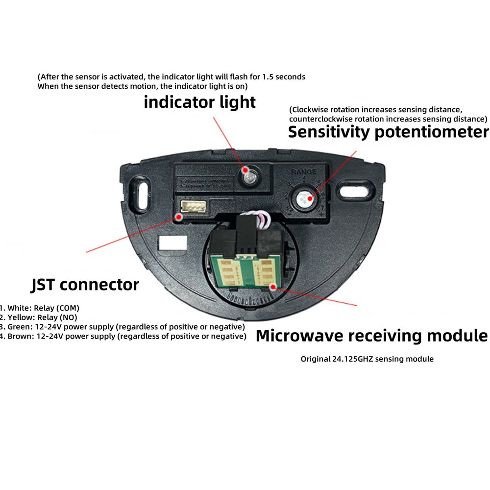 High Sensitivity 24.125GHz Human Inductive Motion Microwave Radar Sensor