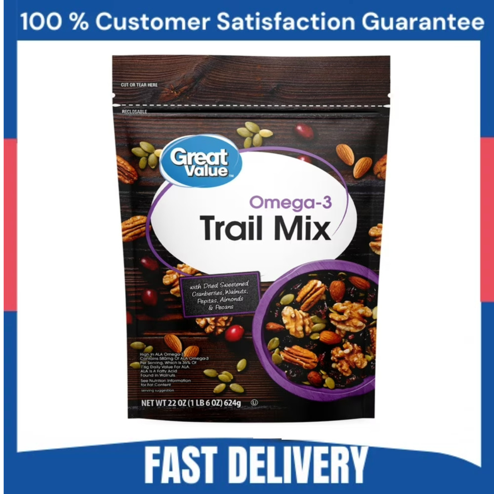 Great Value Omega-3 Trail Mix, 22 oz