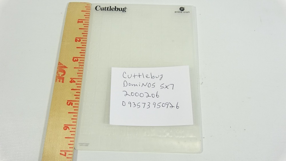 Cuttlebug Provo Craft Embossing Folder Dominos 2000206