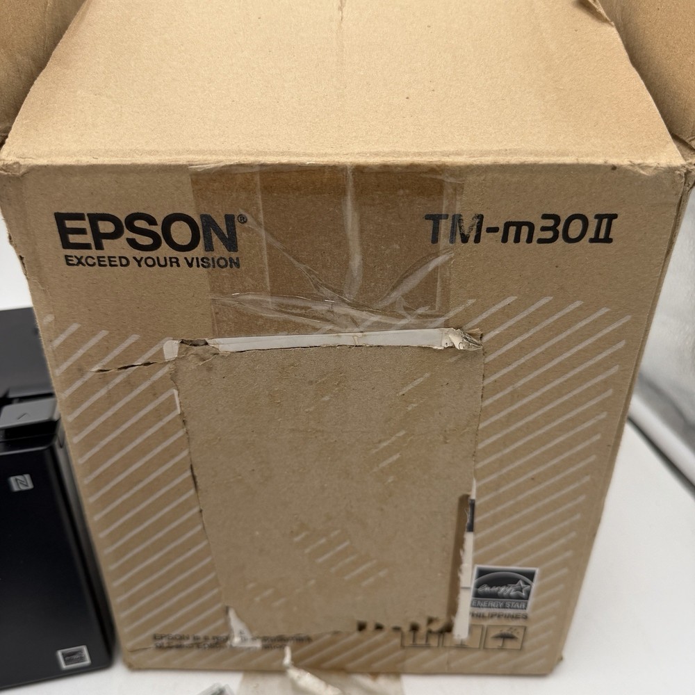 Epson M362B TM-m30II Thermal Receipt Printer POS Tested