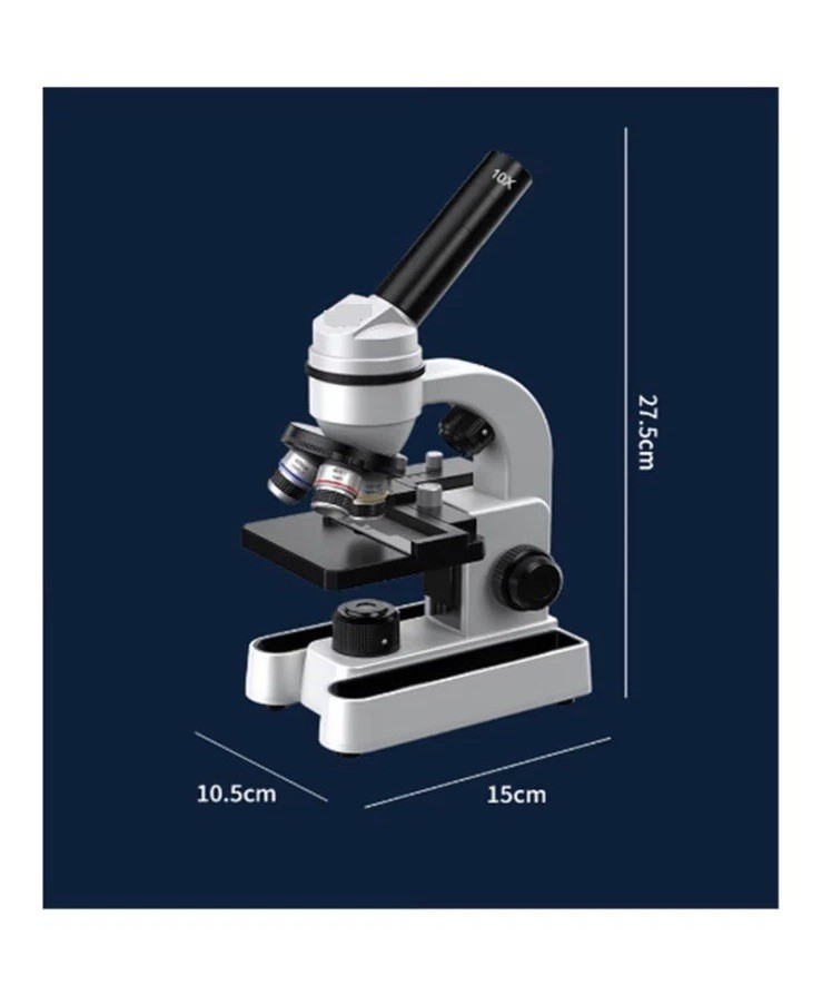Professional Microscope Kits Compound Microscope for Kids Upper and Lower Led