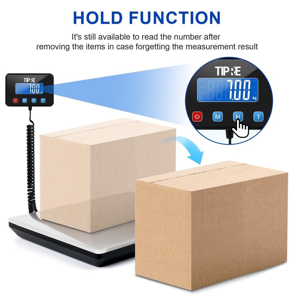 660lbs Weight Computing Digital Floor Platform Scale Postal Shipping Mailing
