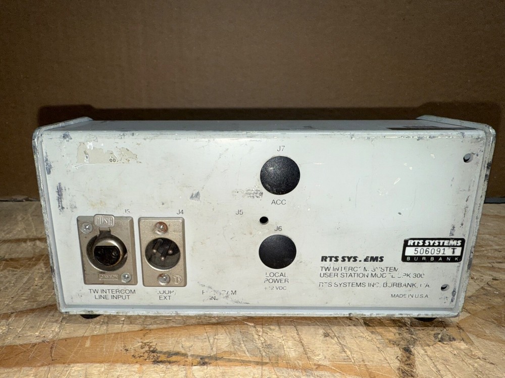 RTS SYSTEMS TW INTERCOM SYSTEM USER STATION MODEL SPK-300 (#1)