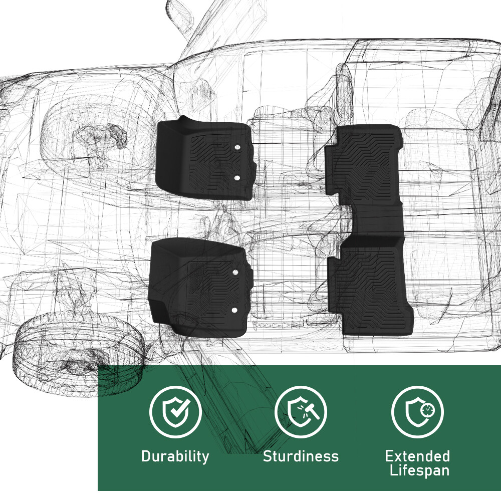 Fit For 2014-2019 Toyota Corolla All Weather TPE Floor Mats Protection Liners