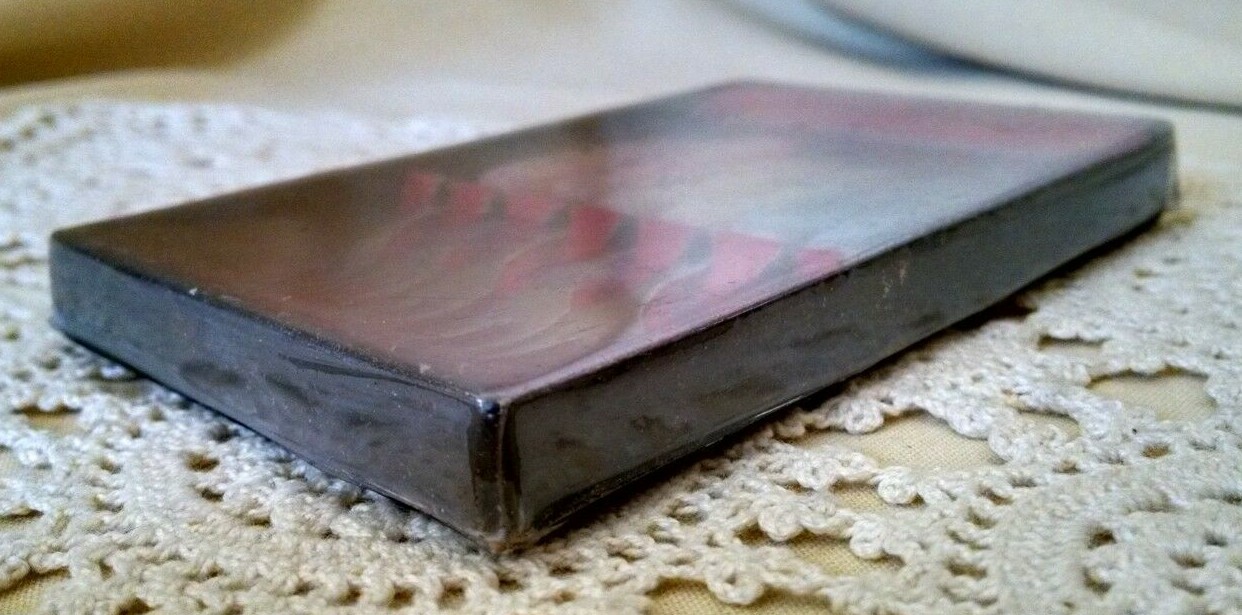 TEXAS COCKTAIL FORKS SET 6 VINTAGE JAPAN STAINLESS STEEL PLASTIC HANDLE ORG BOX.