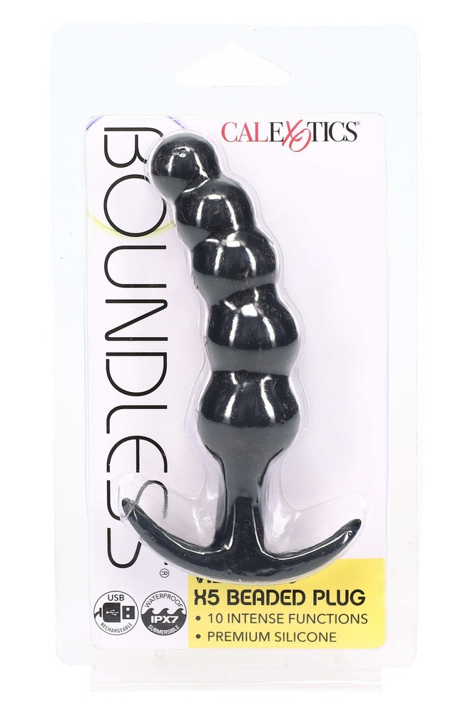 Boundless Vibe X5 Beaded Curve Vibrating Plug