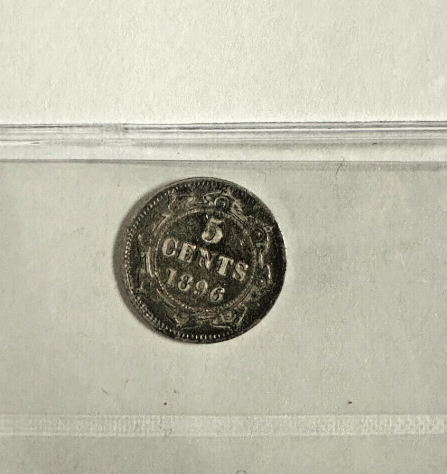 Newfoundland 1896 5 Cent VF30 ICCS Certified
