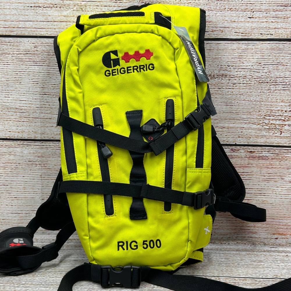 Geigerrig Rig 500 Citrus Hydration Backpack 2L Pressurized System Yellow New