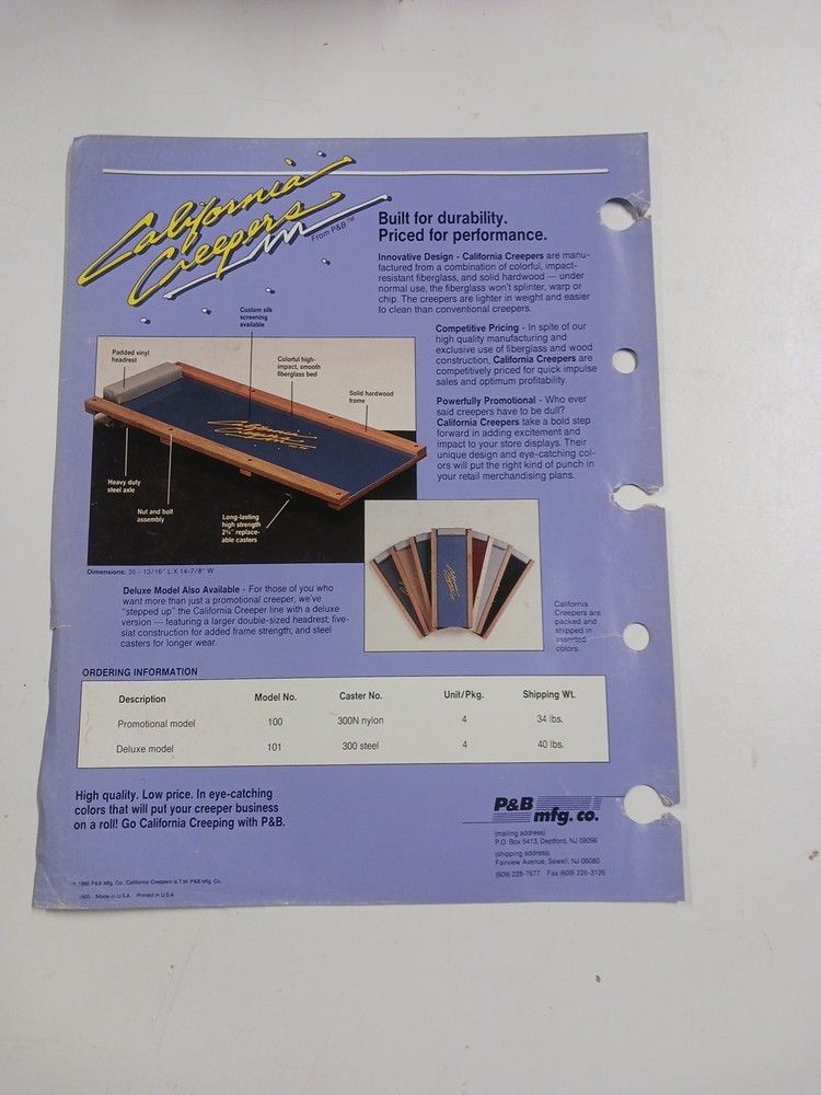 Vintage Tool Catalogs, Information Sheets, used