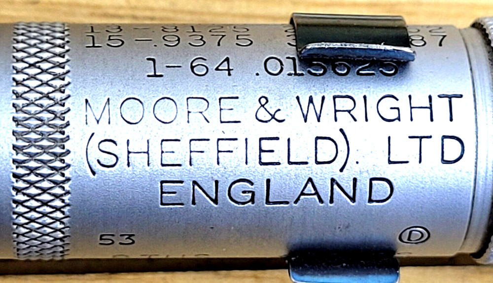 Adjustable Moore And Wright Micrometer No 942X 2" - 6" & Wood Box Britain Made