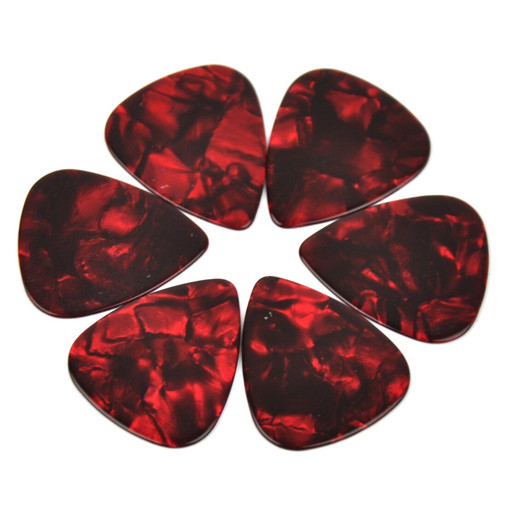 100 pcs New Blank Heavy 0.96mm Celluloid Guitar Picks Plectrums Assorted Colors